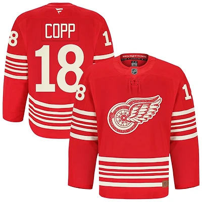 Andrew Copp Men's Fanatics Red Detroit Red Wings Anniversary Authentic Pro Custom Jersey