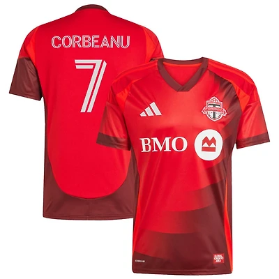 Theo Corbeanu Men's adidas  Red Toronto FC 2025 Club Kit Replica Custom Jersey
