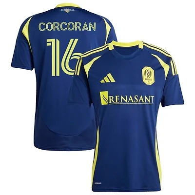 Matt Corcoran Men's adidas  Navy Nashville SC 2025 The Heart of Nashville Kit Replica Custom Jersey