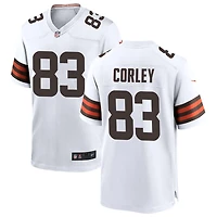 Malachi Corley Men's Nike White Cleveland Browns Custom Game Jersey