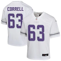 Zeke Correll Youth Nike White Minnesota Vikings Alternate Custom Game Jersey