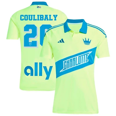 Baye Coulibaly Men's adidas Yellow Charlotte FC 2025 Third Replica Custom Jersey