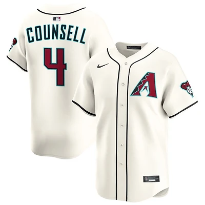 Craig Counsell Men's Nike Cream Arizona Diamondbacks Home Limited Pick-A-Player Retired Roster Jersey