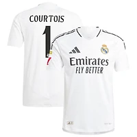 Thibaut Courtois Men's adidas  White Real Madrid 2024/25 Home Authentic Custom Jersey