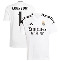 Thibaut Courtois Youth adidas  White Real Madrid 2024/25 Home Replica Custom Jersey