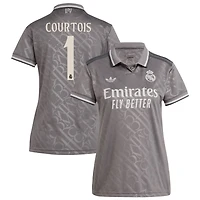 Thibaut Courtois Women's adidas Originals  Charcoal Real Madrid 2024/25 Third Replica Custom Jersey
