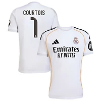 Thibaut Courtois Men's adidas White Real Madrid 2025/26 Home Replica Custom Jersey