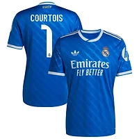 Thibaut Courtois Men's adidas  Blue Real Madrid 2025/26 Third Replica Custom Jersey