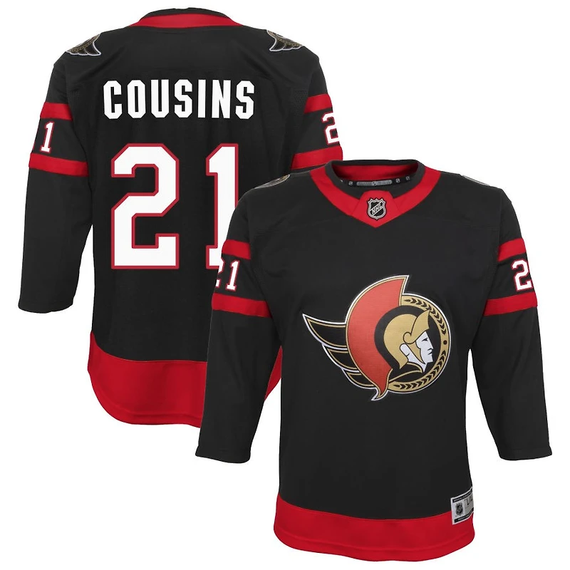 Nick Cousins Youth Black Ottawa Senators Home Custom Premier Jersey