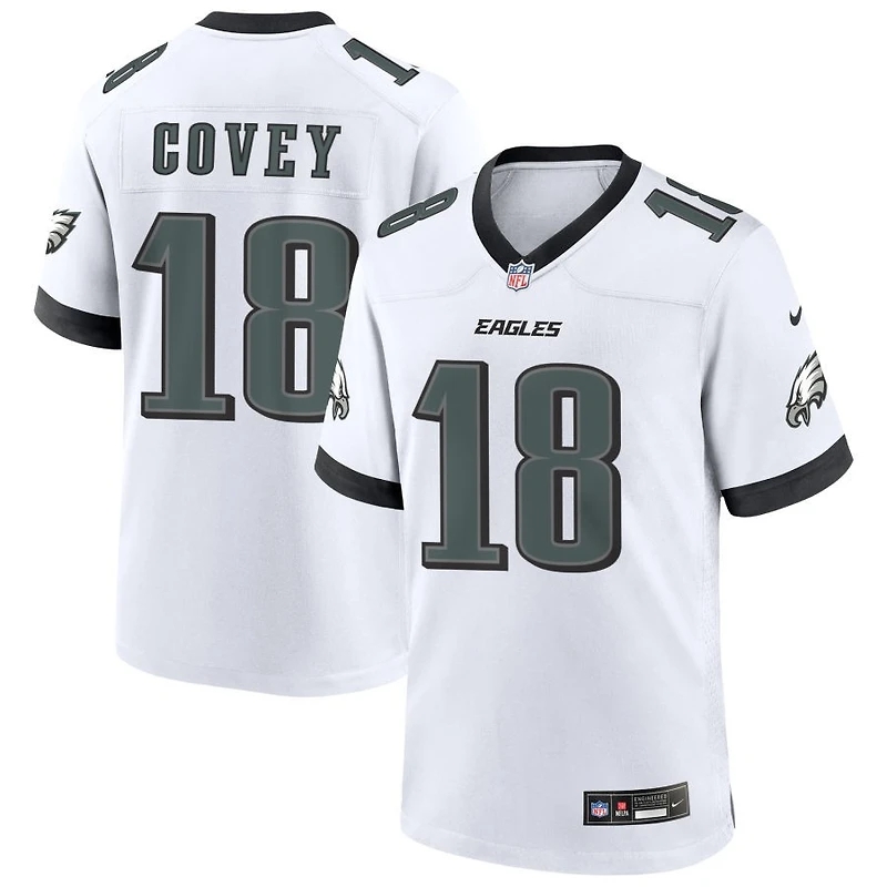 Britain Covey Men's Nike White Philadelphia Eagles Custom Game Jersey