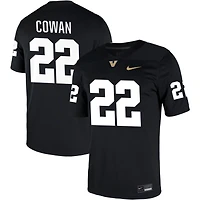 Bryce Cowan Men's Nike Black Vanderbilt Commodores NIL Pick-A-Player Game Jersey