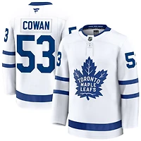 Easton Cowan Men's Fanatics White Toronto Maple Leafs Away Premium Custom Jersey