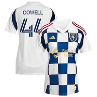 Chance Cowell Women's adidas  White Real Salt Lake 2025 Grid City Replica Custom Jersey