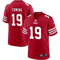 Jacob Cowing Men's Nike Scarlet San Francisco 49ers Custom Jersey