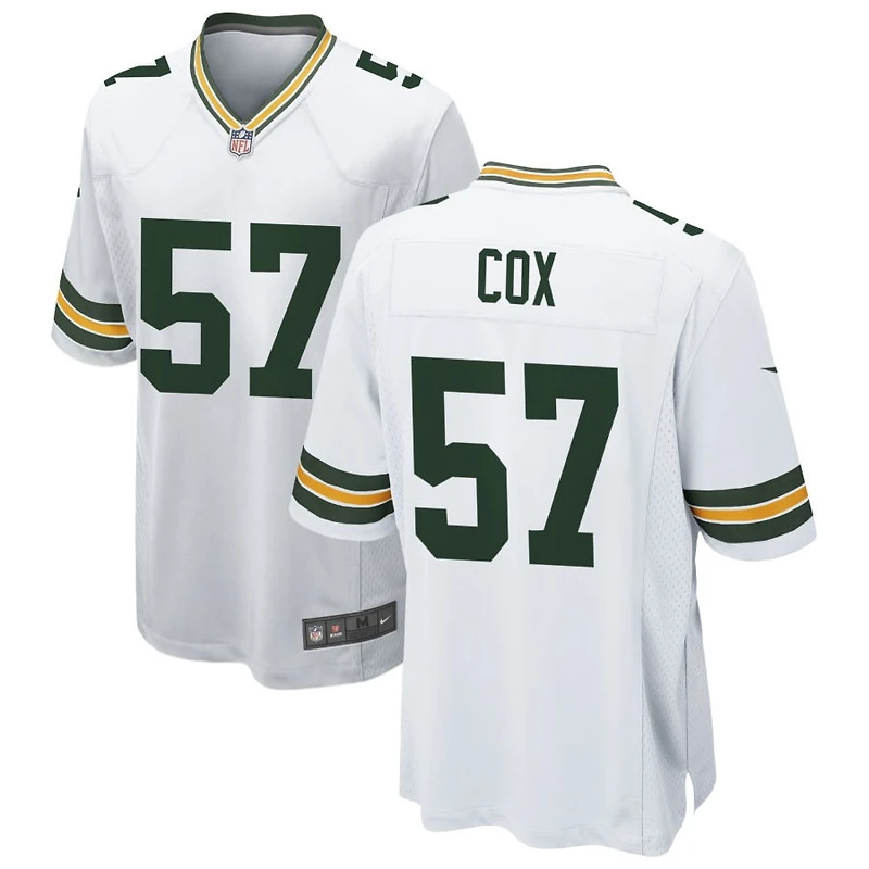 Brenton Cox Men's Nike White Green Bay Packers Custom Game Jersey