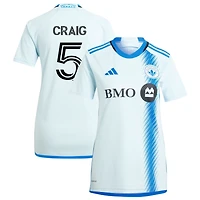 Brandan Craig Women's adidas  Light Blue CF Montreal 2024 La Main Replica Custom Jersey