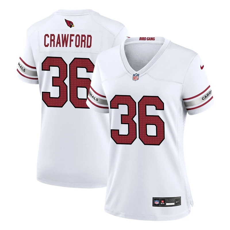 Kitan Crawford Women's Nike White Arizona Cardinals Custom Game Jersey