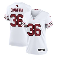Kitan Crawford Women's Nike White Arizona Cardinals Custom Game Jersey