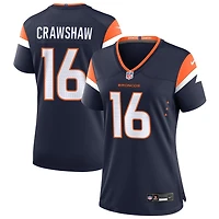 Jeremy Crawshaw Women's Nike  Navy Denver Broncos Alternate Mile High Collection Custom Game Jersey