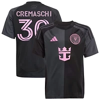 Benjamin Cremaschi Youth adidas  Black Inter Miami CF 2025 The Fortitude Kit Replica Custom Jersey