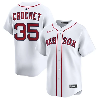 Garrett Crochet Men's Nike White Boston Red Sox Home Limited Custom Jersey