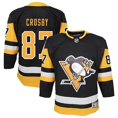 Sidney Crosby Youth Black Pittsburgh Penguins Home Premier Custom Jersey