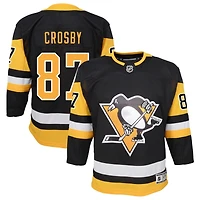 Sidney Crosby Youth Black Pittsburgh Penguins Home Premier Custom Jersey
