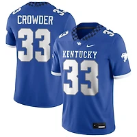 Rico Crowder Men's Nike Royal Kentucky Wildcats NIL Pick-A-Player Game Jersey
