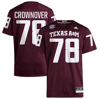 Dametrious Crownover Men's adidas  Maroon Texas A&M Aggies NIL Pick-A-Player Home Premier Football Jersey