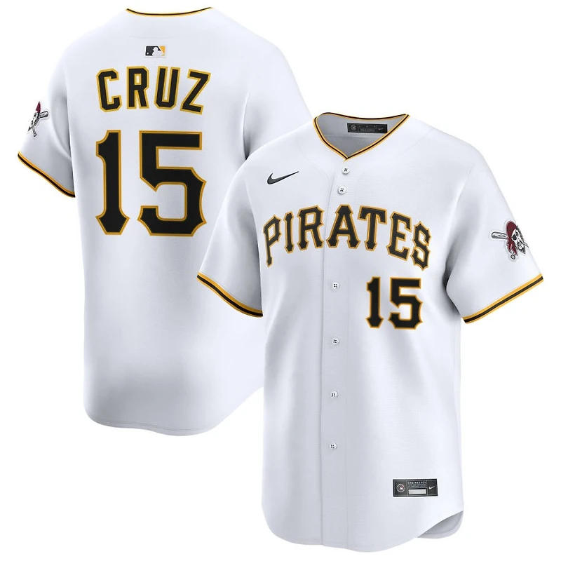 Oneil Cruz Men's Nike White Pittsburgh Pirates Home Limited Custom Jersey