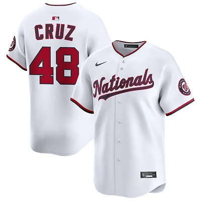 Yovanny Cruz Men's Nike White Washington Nationals Home Limited Custom Jersey