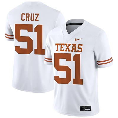 Daniel Cruz Men's Nike White Texas Longhorns NIL Pick-A-Player Game Jersey