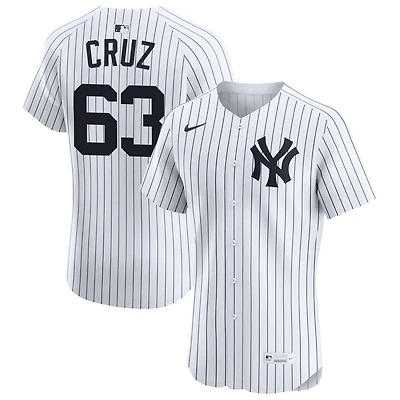 Fernando Cruz Men's Nike White New York Yankees Home Elite Custom Jersey