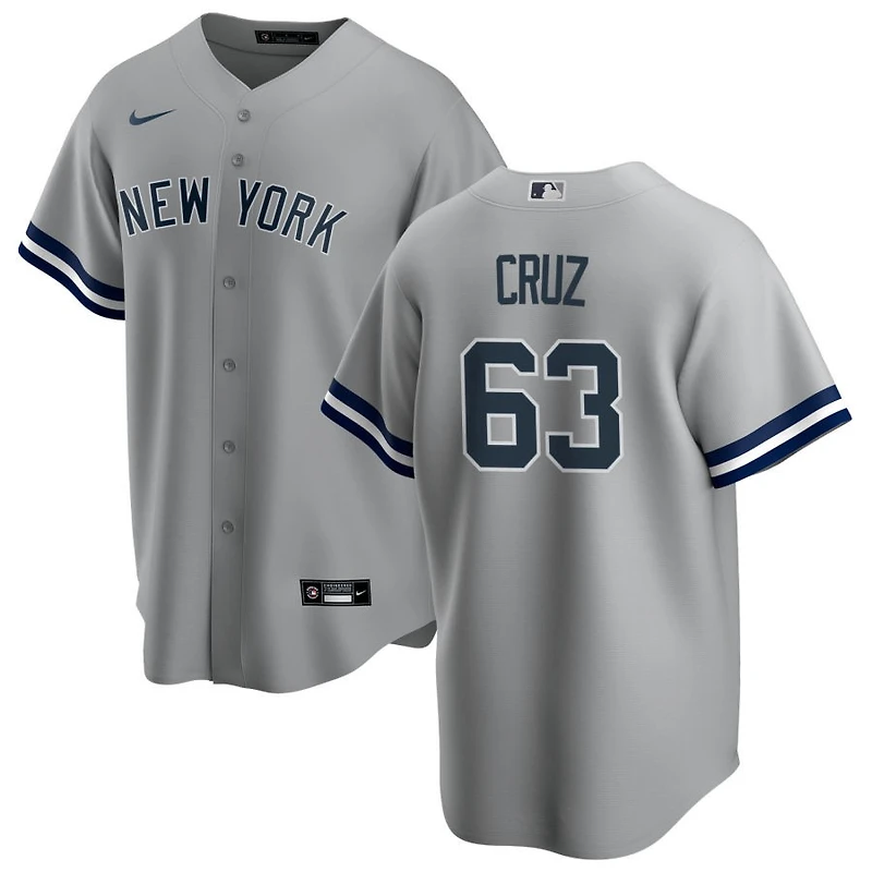 Fernando Cruz Men's Nike Gray New York Yankees Road Replica Custom Jersey