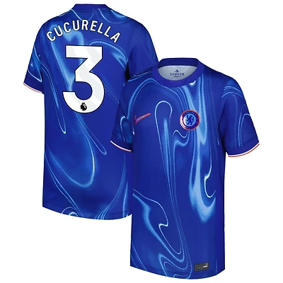 Marc Cucurella Youth Nike Blue Chelsea 2024/25 Home Custom Replica Jersey