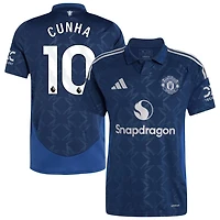 Matheus Cunha Men's adidas  Navy Manchester United 2024/25 Away Replica Custom Jersey