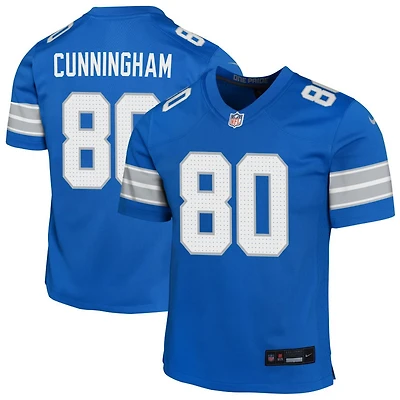 Malik Cunningham Youth Nike Blue Detroit Lions Custom Game Jersey