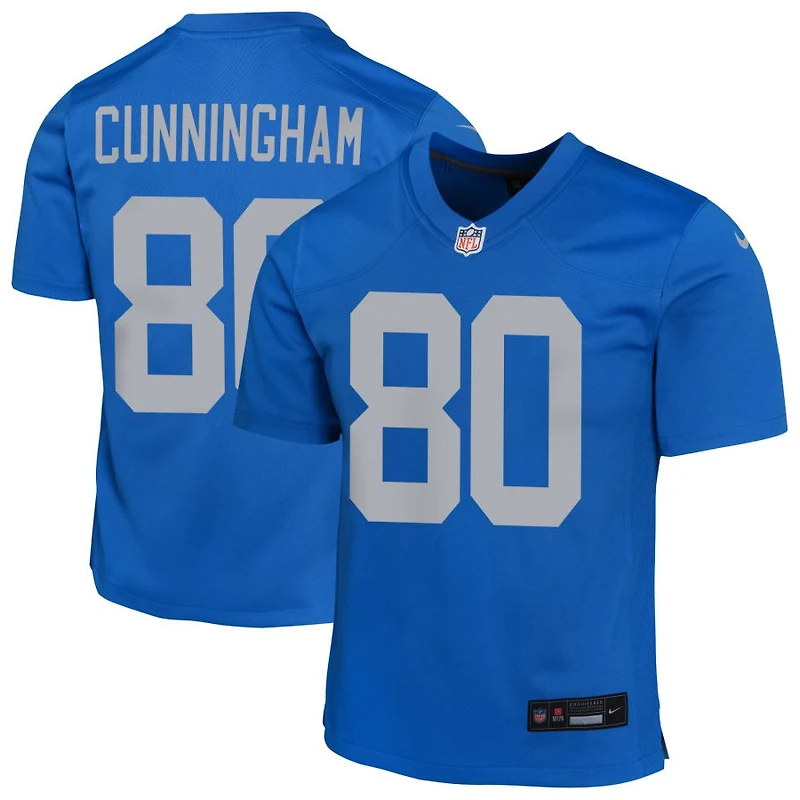 Malik Cunningham Youth Nike Blue Detroit Lions Alternate Custom Game Jersey