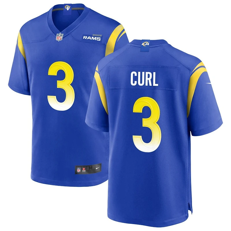 Kam Curl Men's Nike Royal Los Angeles Rams Custom Game Jersey