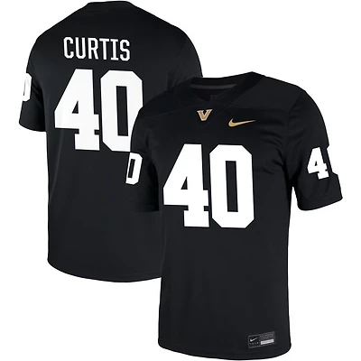 Jamison Curtis Men's Nike Black Vanderbilt Commodores NIL Pick-A-Player Game Jersey