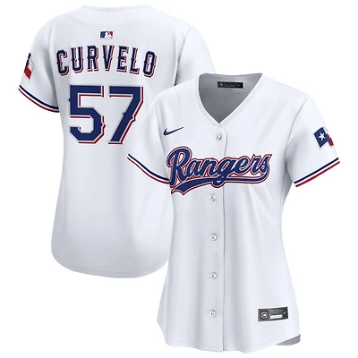 Luis Curvelo Women's Nike White Texas Rangers Home Limited Custom Jersey