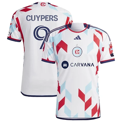 Hugo Cuypers Men's adidas  White Chicago Fire 2024 A Kit For All Authentic Custom Jersey