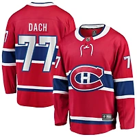 Kirby Dach Men's Fanatics Red Montreal Canadiens Home Breakaway Custom Jersey