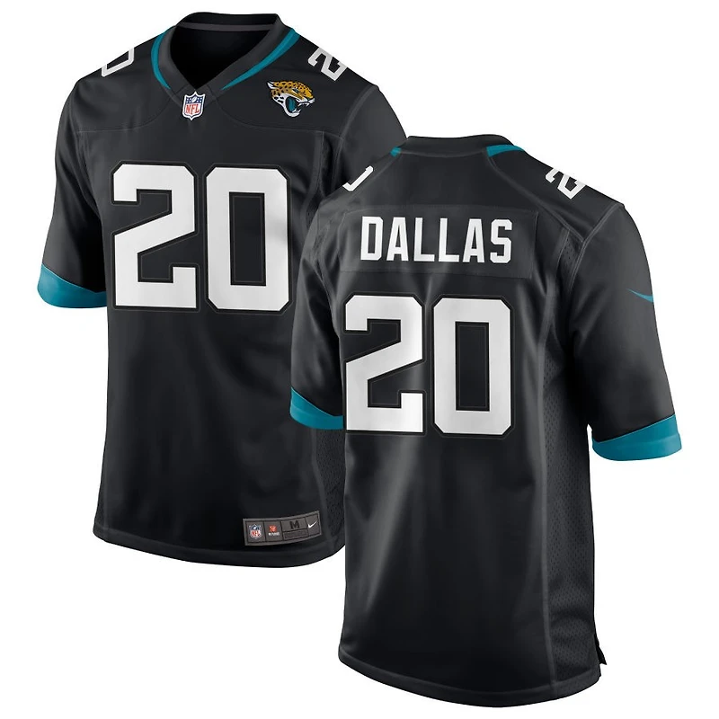 DeeJay Dallas Men's Nike Black Jacksonville Jaguars Custom Game Jersey