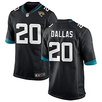 DeeJay Dallas Men's Nike Black Jacksonville Jaguars Custom Game Jersey