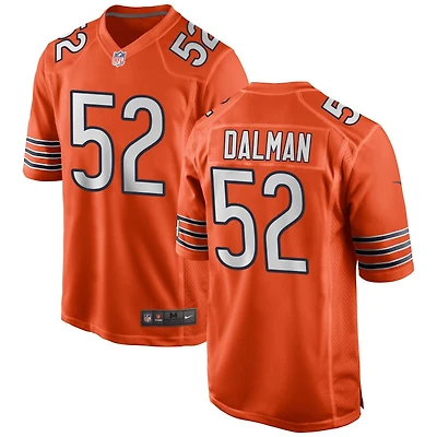 Drew Dalman Men's Nike Orange Chicago Bears Alternate Custom Game Jersey