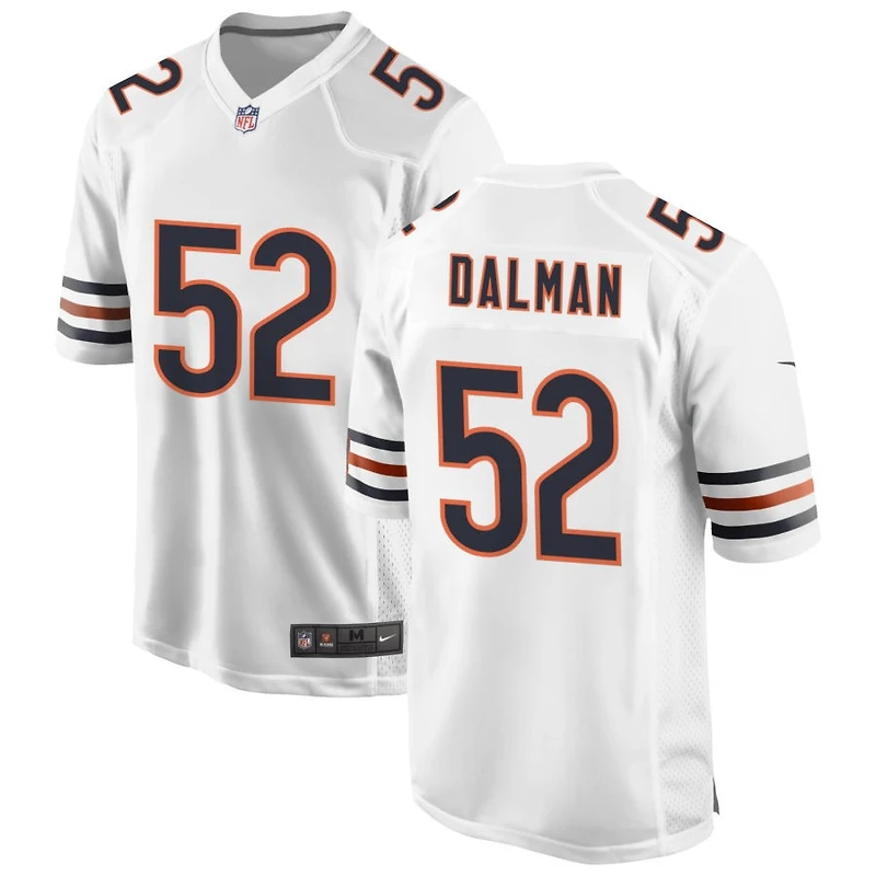 Drew Dalman Men's Nike White Chicago Bears Custom Game Jersey