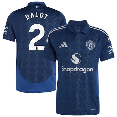 Diogo Dalot Men's adidas Navy Manchester United 2024/25 Away Replica Custom Jersey