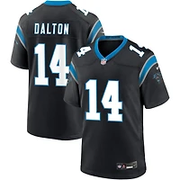 Andy Dalton Men's Nike Black Carolina Panthers Custom Game Jersey