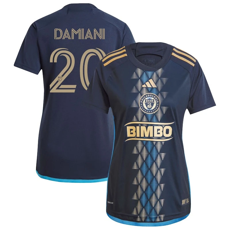 Bruno Damiani Women's adidas  Navy Philadelphia Union 2024 The XV Kit Replica Custom Jersey